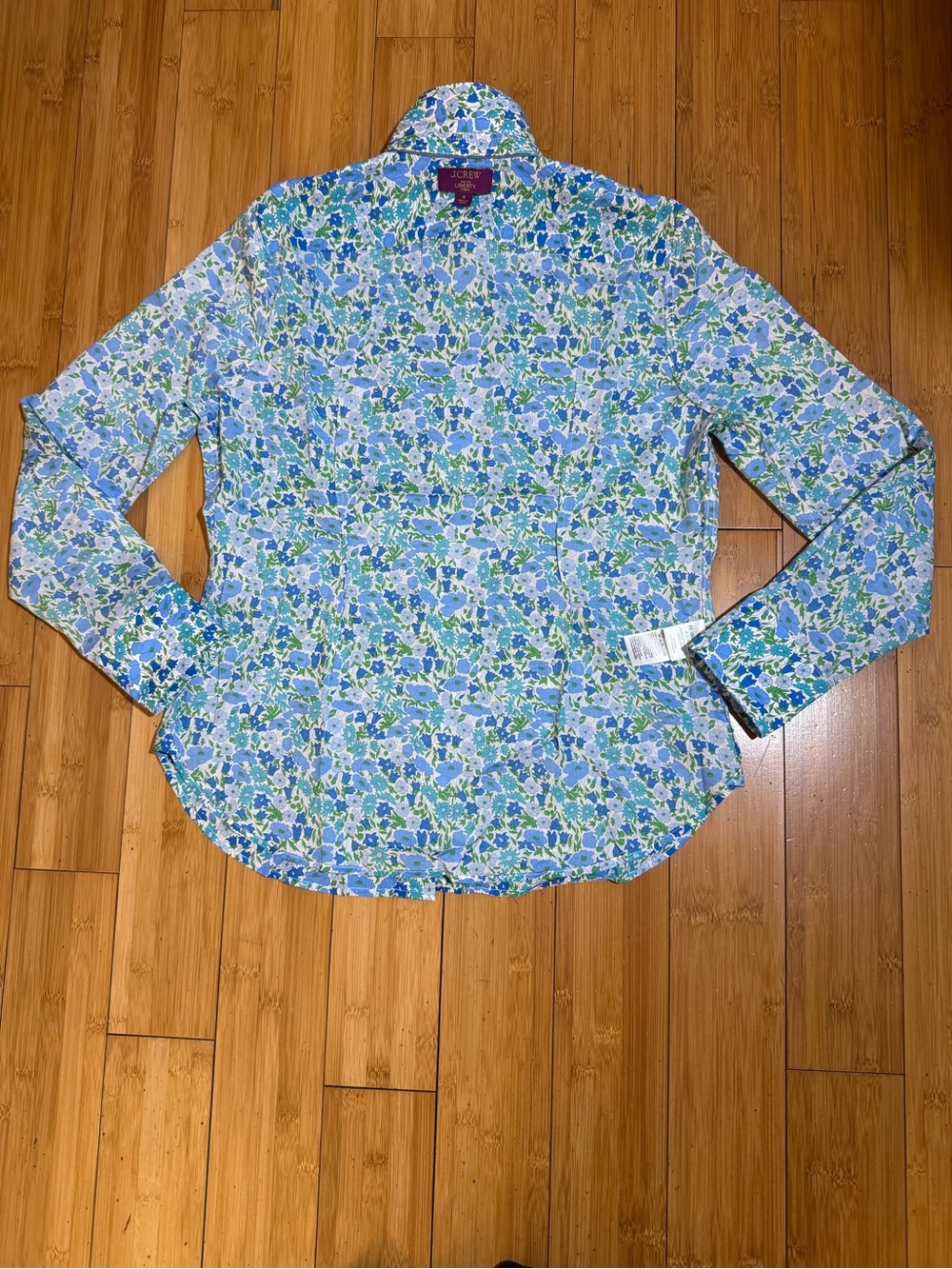 NWOT J. Crew Liberty Long Sleeve Floral Button Down Top Size 8 - Picture 7 of 16